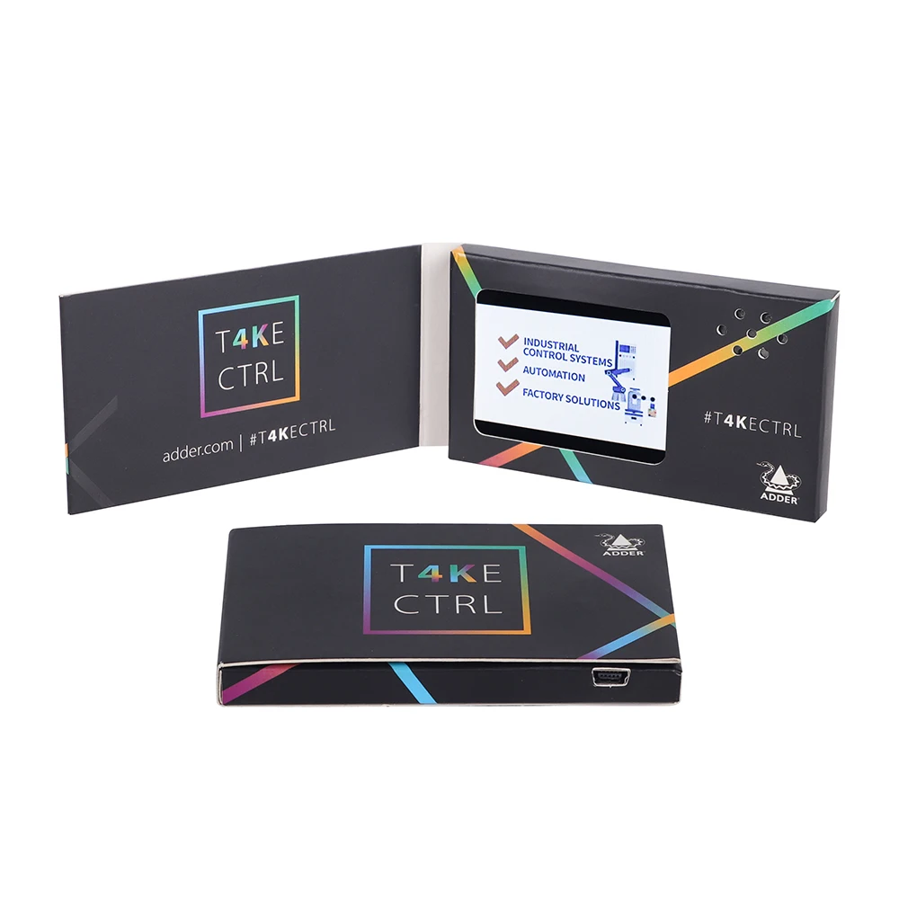 
2.4 inch mini advertising lcd screen digital video business card 