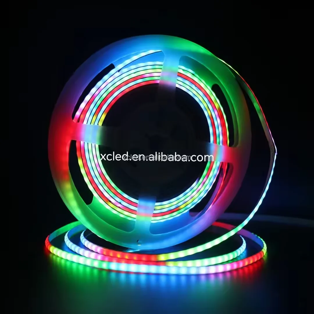 USB 5V RGBIC led car light strip Single Pixel Control Smart RGB Programmable WS2815 Addressable Digital Led Pixel Strip 5mm