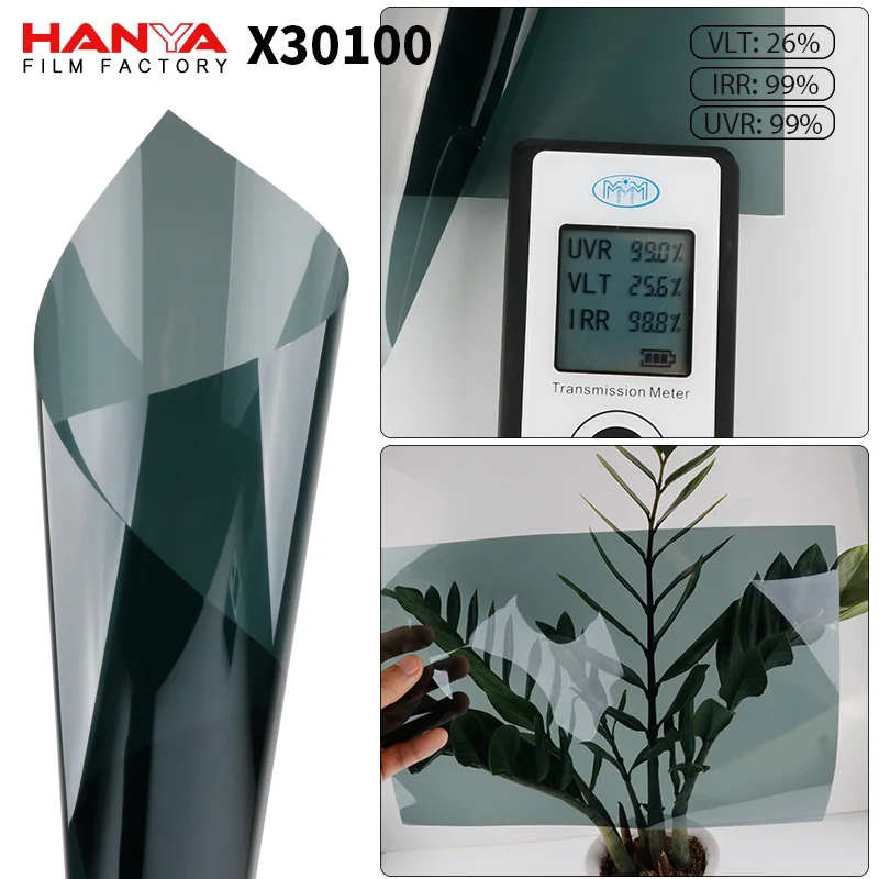 HANYA UV Block Nano Ceramic Carbon Window Tint Film Solar Window  Glass Film heat insulation film Dark Green