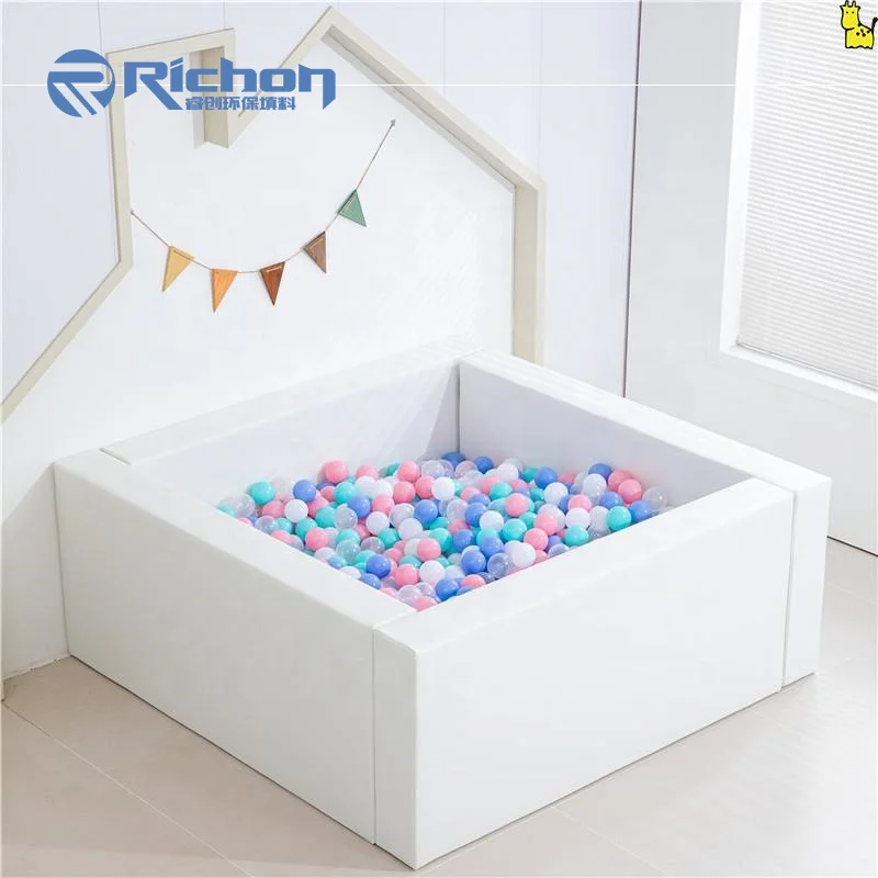 Popular White Clear Ball Pit Large With Slide Party Event Rental Soft Play Ball Pits Indoor Outdoor Soft Play Ocean Ball Pool