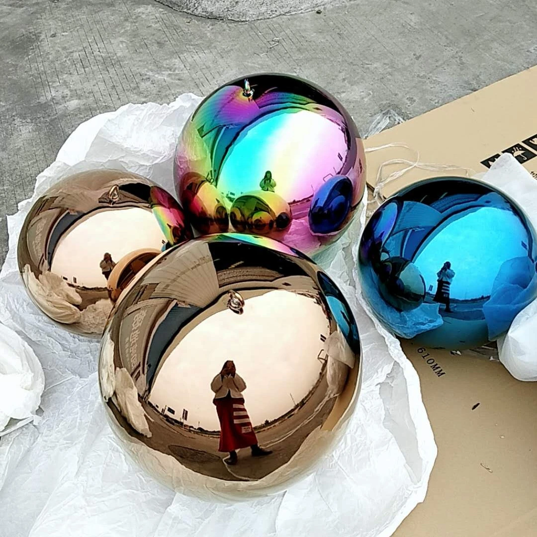 10 дюймов 15 зеркало полированный сад Проект украшения из нержавеющей стали Сфера