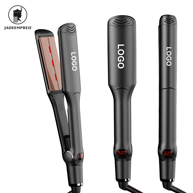 Wide Plate Top Quality Infrared Professional Titanium Brazilian Popular Model Flat Iron Hair Straighteners