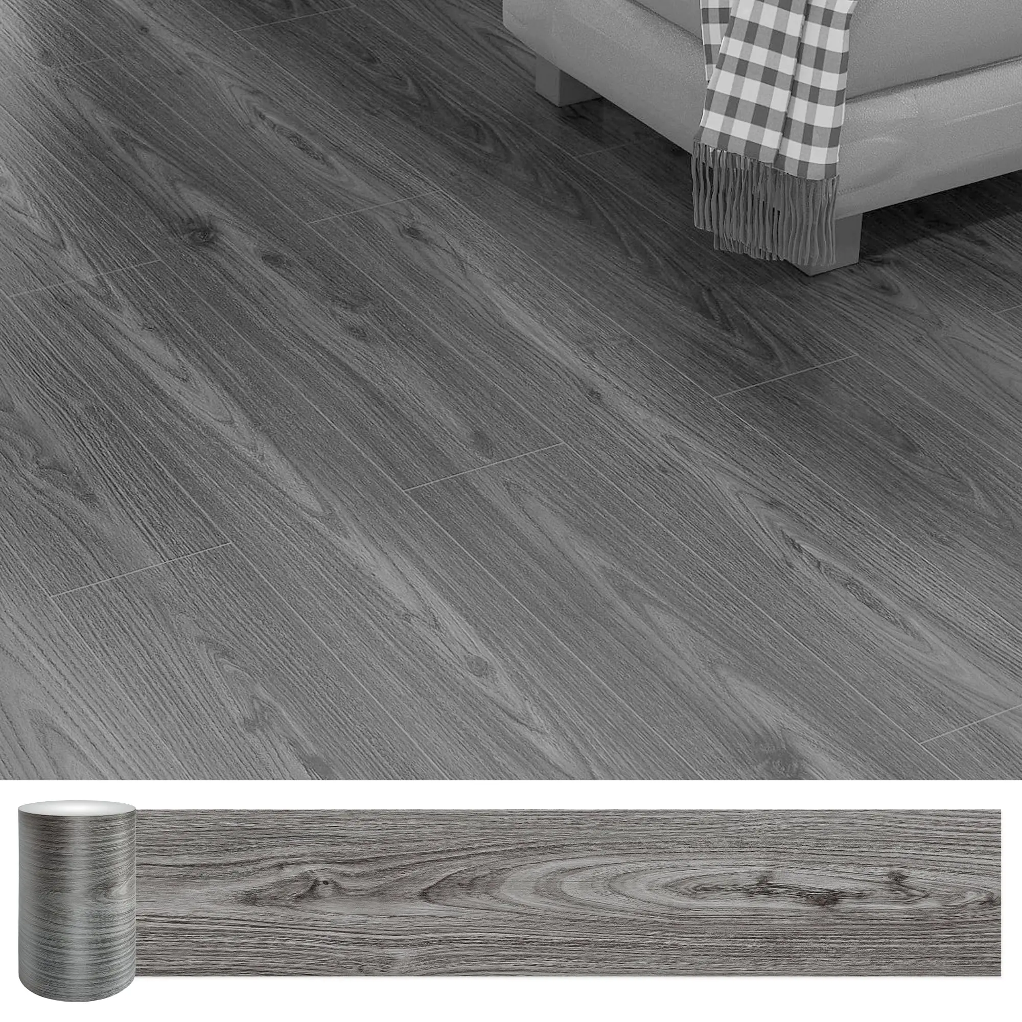 Colorful Style Choose New Floors with Ease - Wood Look Peel & Stick Vinyl Tiles Waterproof Wear-Resistant