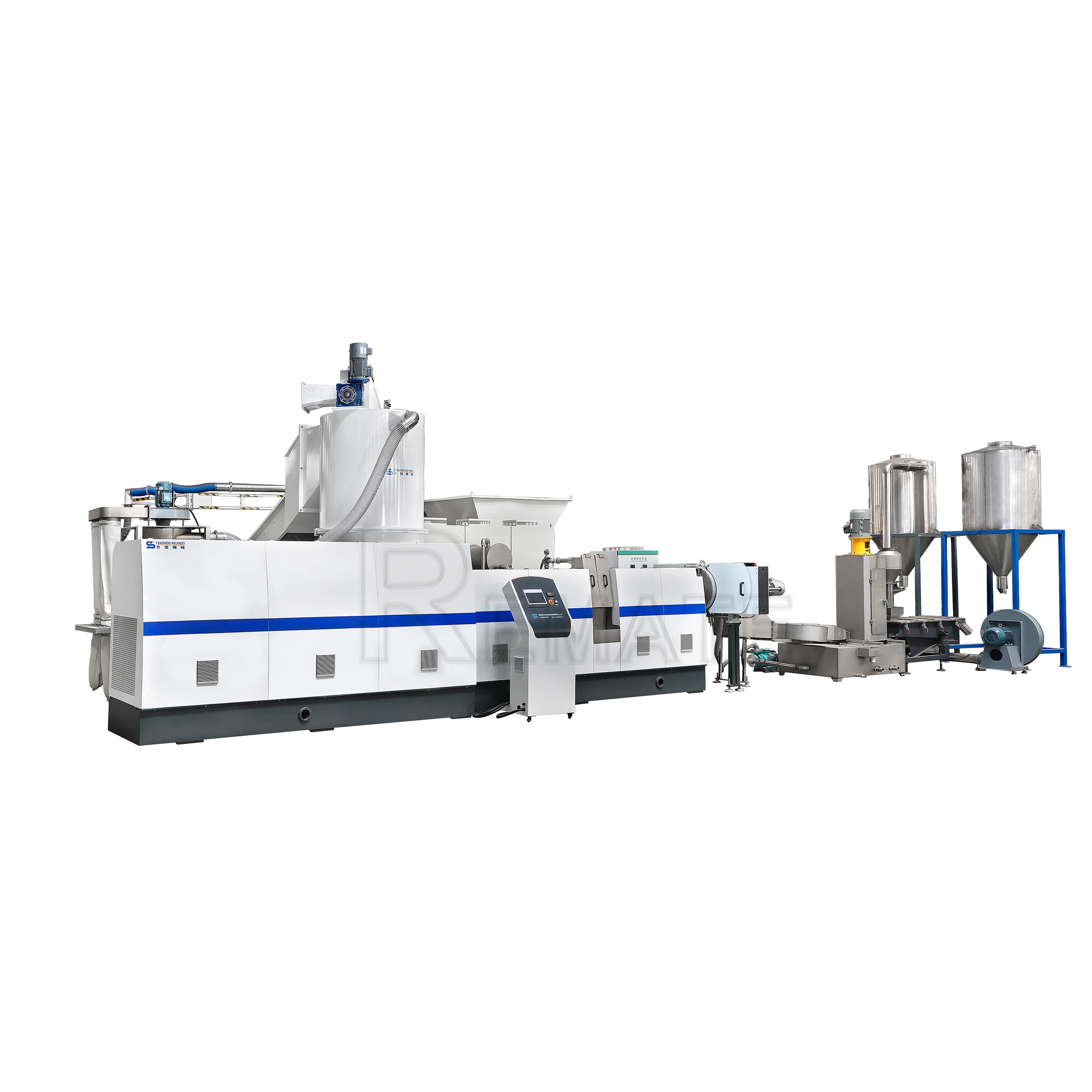Single Screw Granulator Extruder Plastic Waste Pe Pp Pellet Extruder