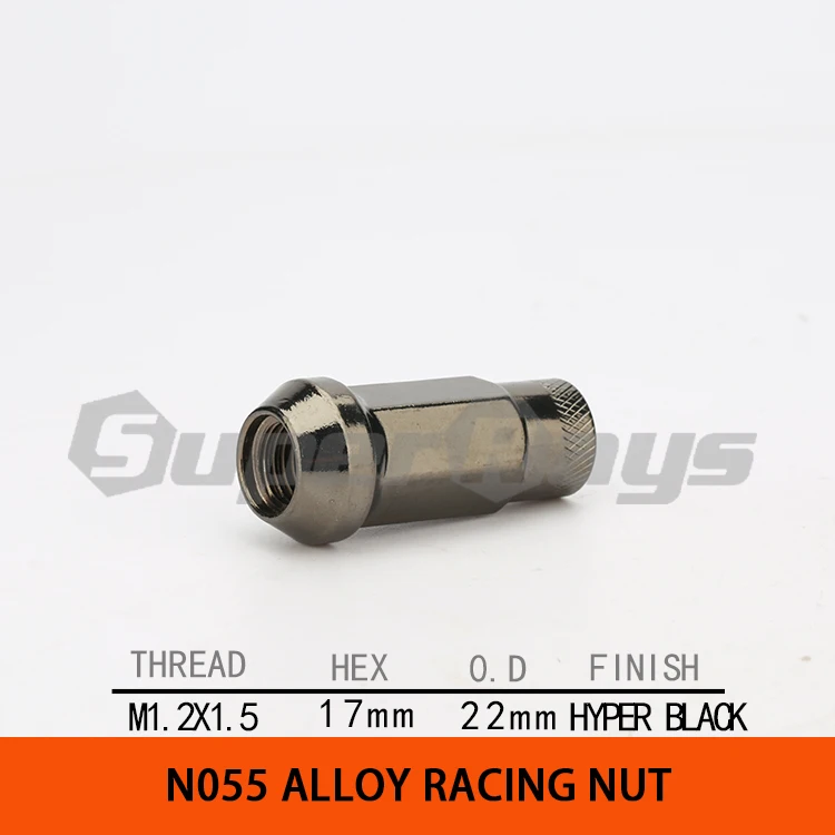 N055 GOLD MUTEKI Cone Seat 17mmHex M12x1.5/M12x1.25  Blister Packing Wheel Racing Nut Sets