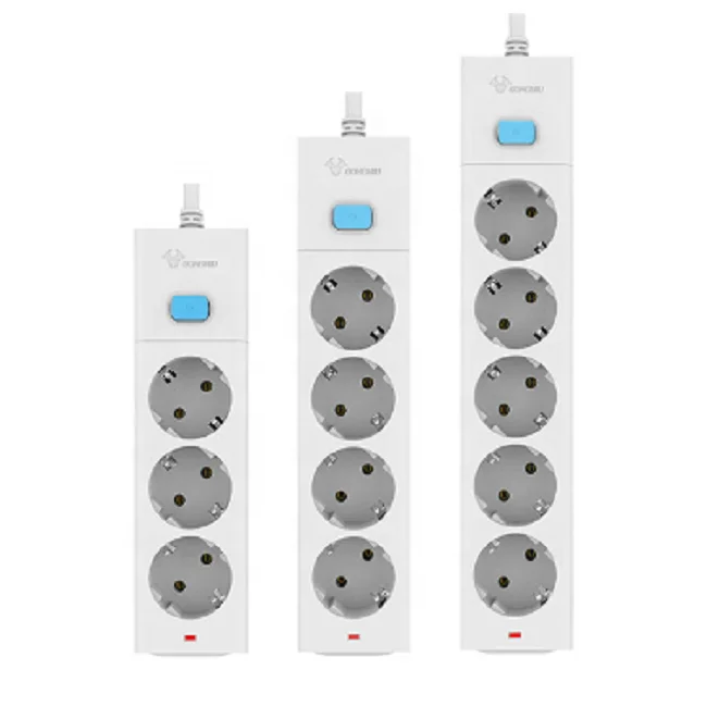  GONGNIU 15 футов Европейский 3-х полосная немецкого типа розетки 16A 250V AC силовой удлинитель розетка с