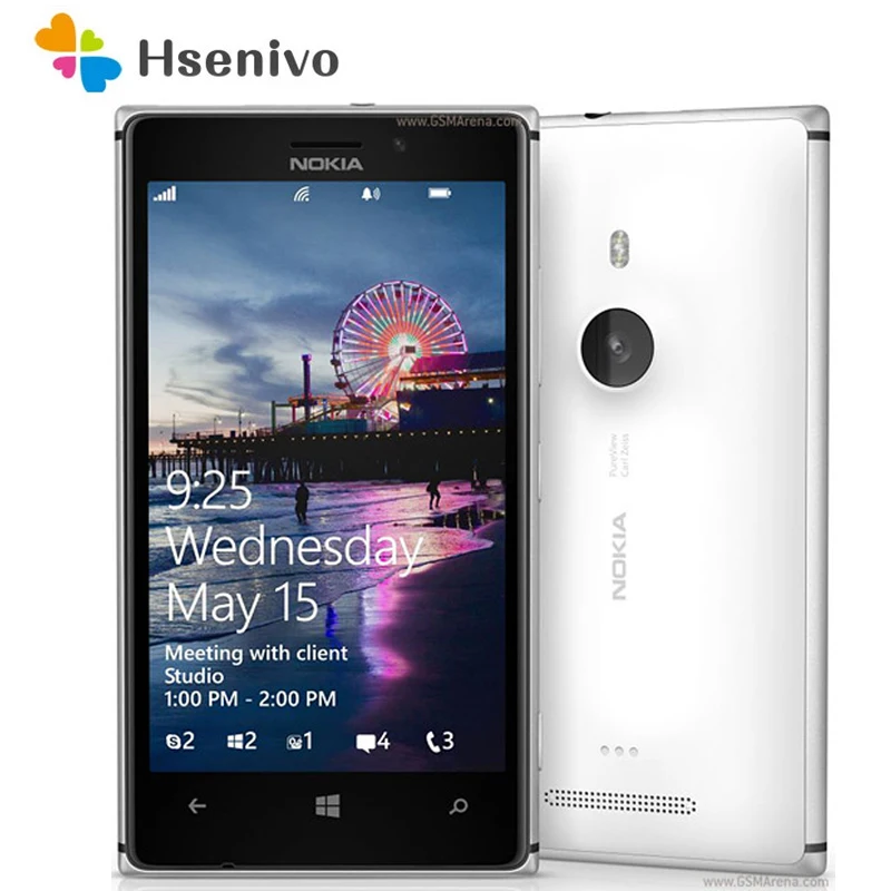 Б/у мобильный телефон для lumia 925 Оригинальный Восстановленный сотовый телефон