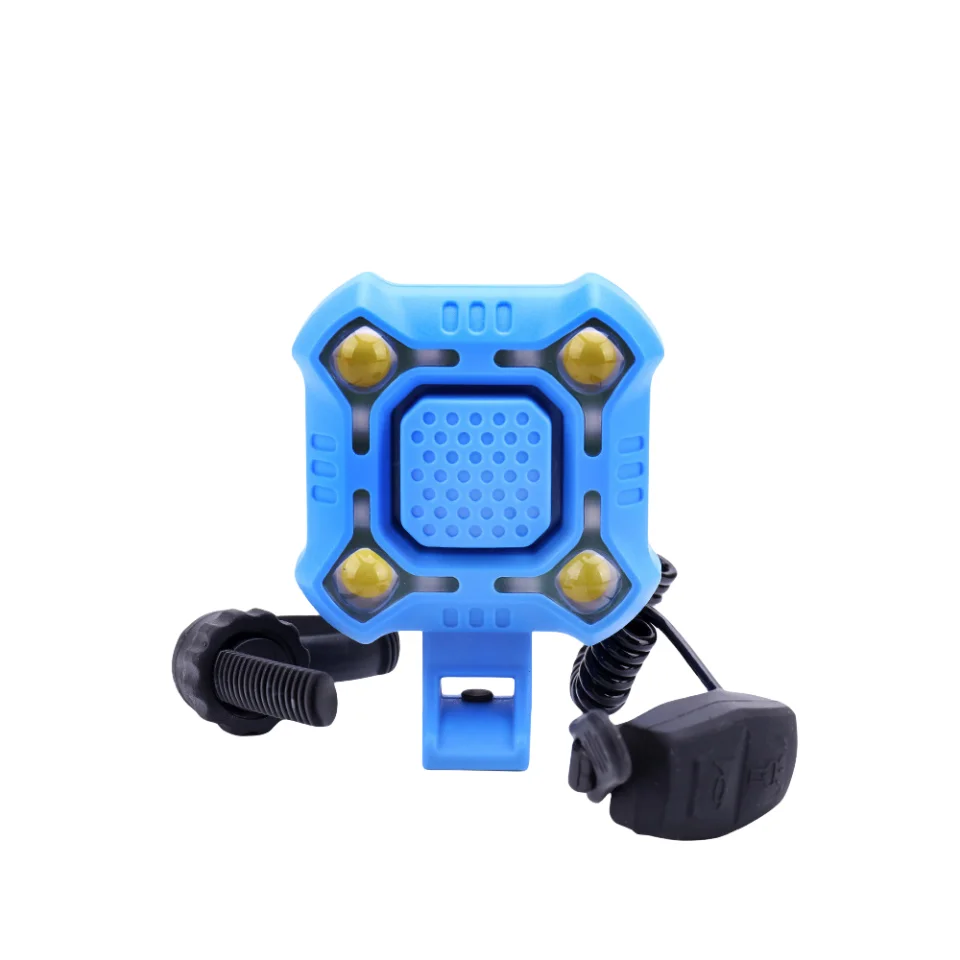 Bike horn light Rechargeable USB Waterproof Rainproof Bicycle Horn bike light with horn