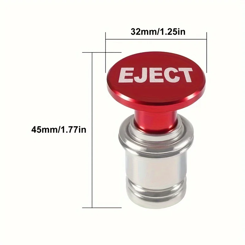 Fire Missile & Eject & Nitrous Button Car Cigarette Lighter 12V Plug Auto Replacement Accessories Fits Most Vehicles Socket