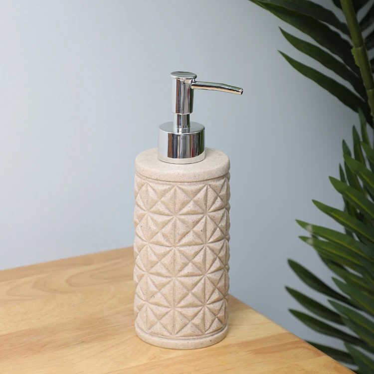 
Graceful pattern embossed hotel decorative moden toothbrush holder 6 pieces ceramic luxury bathroom set 