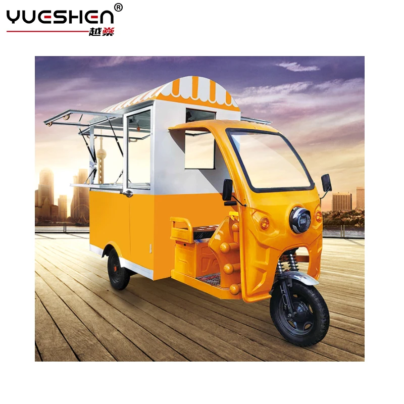 Electric Multifunctional Snack Food Cart food truck with full kitchen food bus