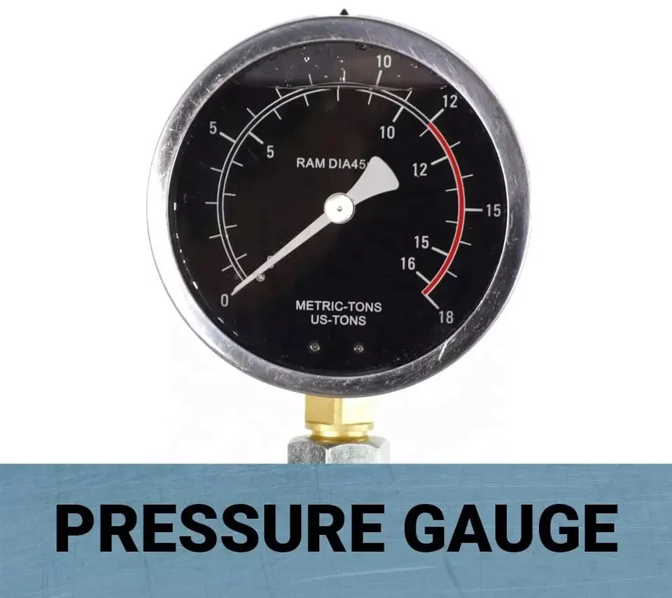 10 Ton Shop Press with Double Speed Pump Safety Guard Shop Press Tools For Garage Workshop