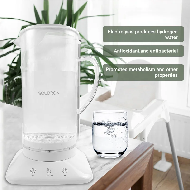 1500ppb Hydrogen Rich Water Kettle Electric Alkaline Water Machine and Ionizer for Household Use