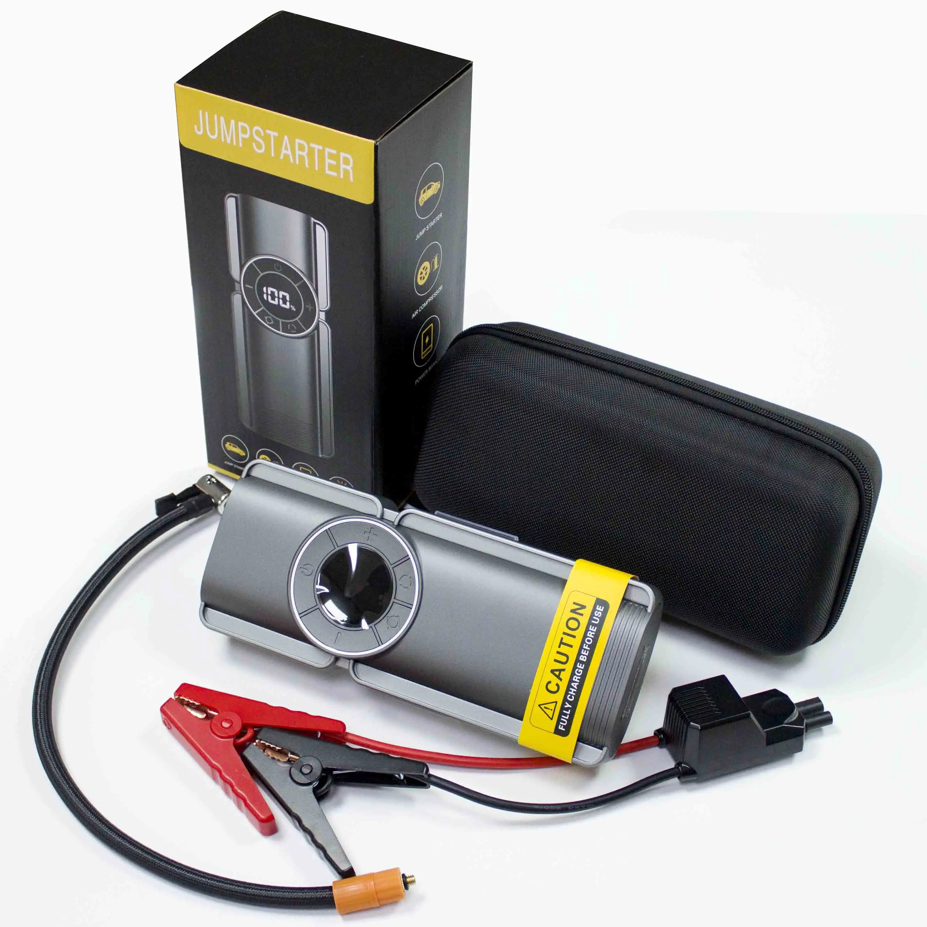 Portable 20000 Mah High Capacity 12 24 Volt Batteries Auto Truck Emergency Jumper Air Pump Compressor Car Power Booster