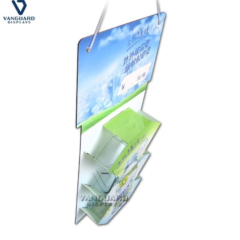 
Customized Retail Corrugated Cardboard Sidekick Display with Hooks For Supermarket Promotion 