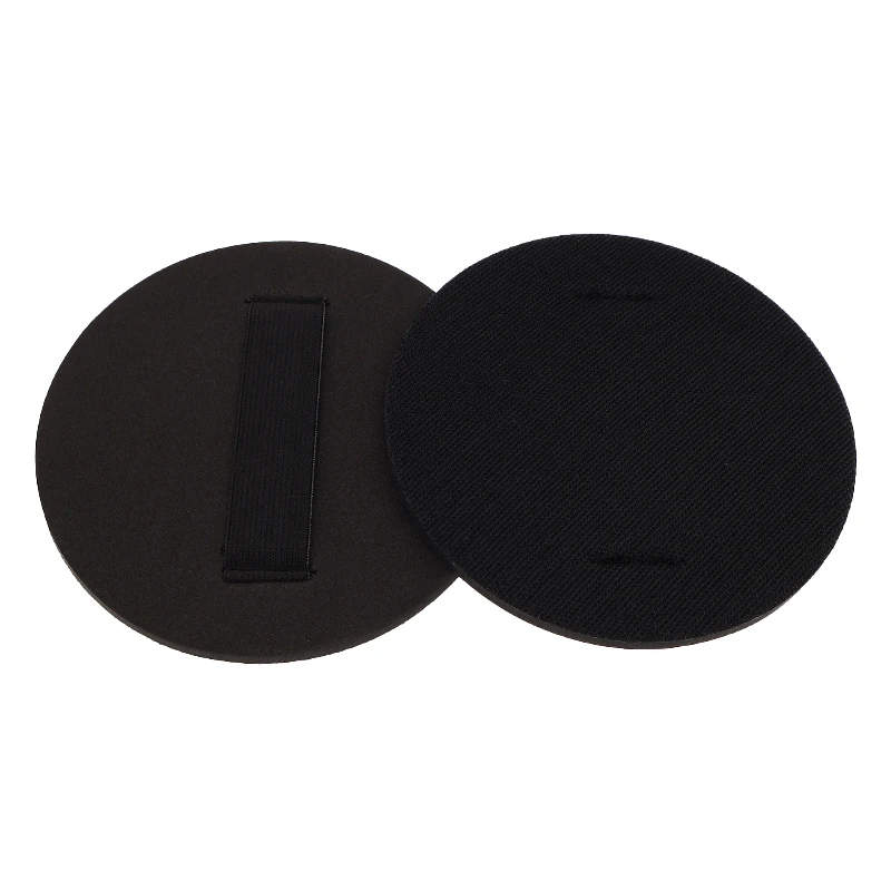 6Inch 6mm-Thick Black Hook and Loop EVA Hand Buffing Pad Magic Buckle Hand Sanding Block for Wall Car Abrasive Tools Polishing