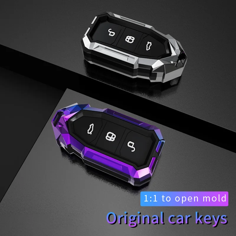 Car Remote Key Cover Zinc alloy Case Accessories Keychain Shell Bag for Ford ESCORT EDGE FOCUS MONDEO Taurus car accessories 202