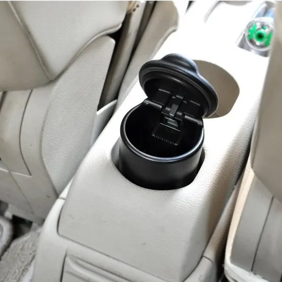 Car ashtray with cover Personality with LED light with cover inside multi-functional car ashtray