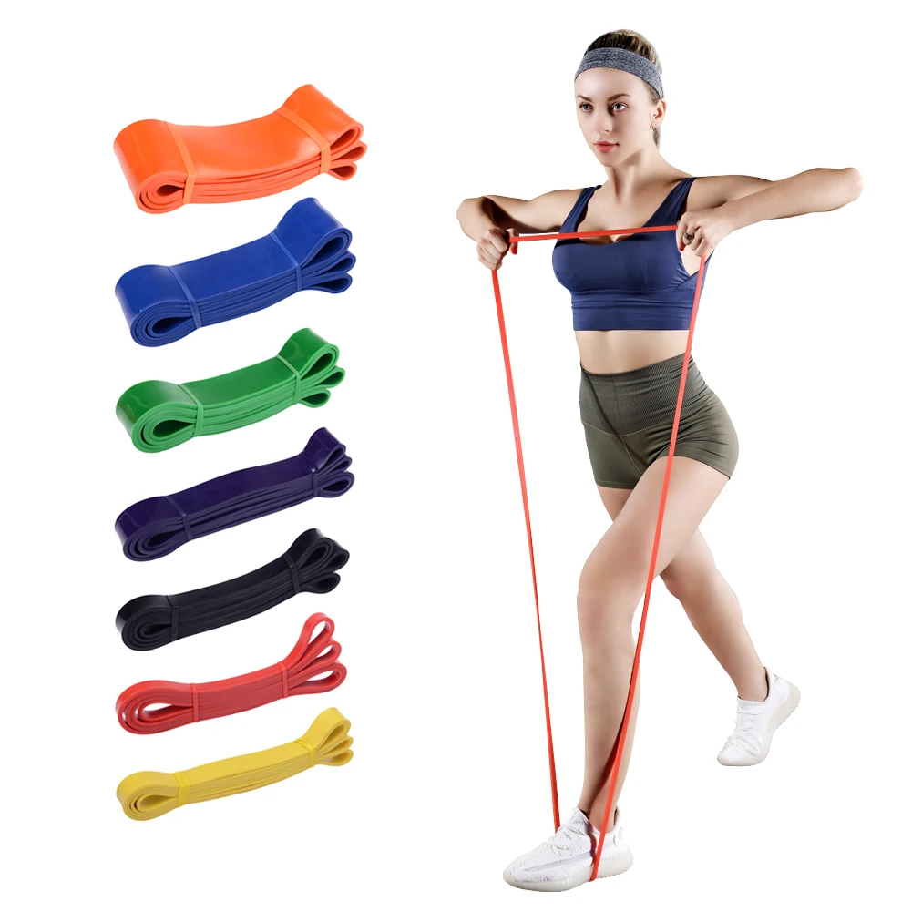 Free Sample Latex Custom Fitness Exercise Yoga Workout Stretch Loop Resistance Pull Up Bands