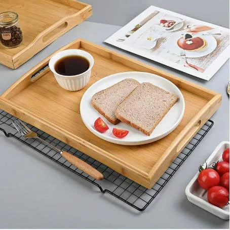 Factory direct selling high-quality bamboo wood tea Dim sum wood tray