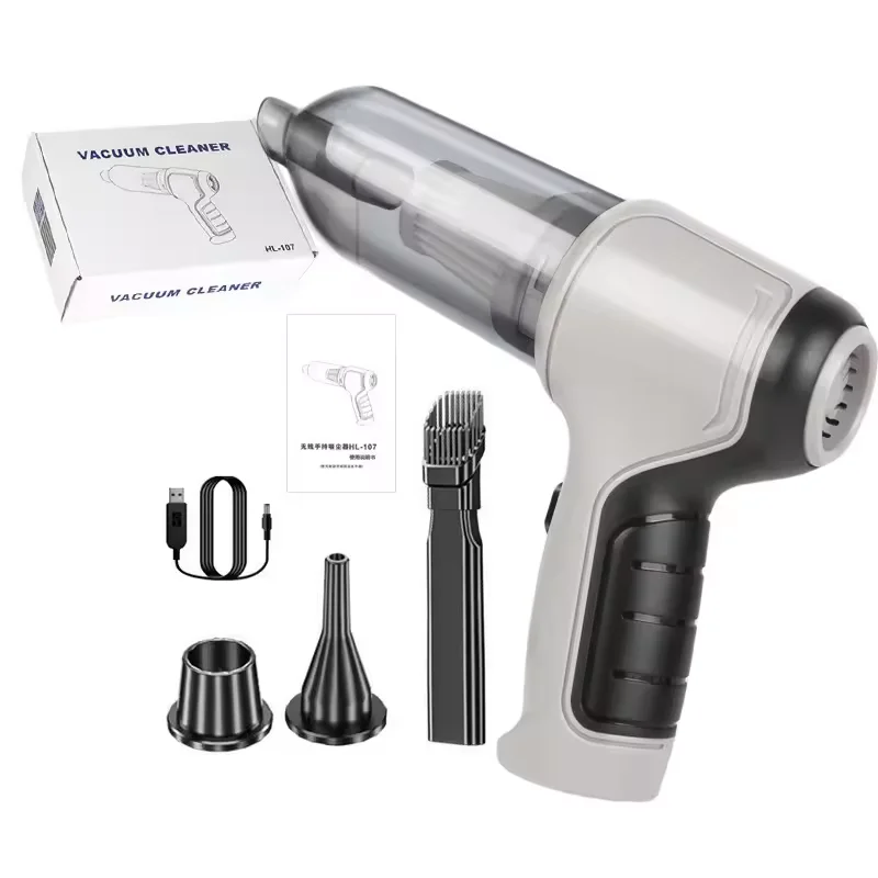 Hand Vacuum Cleaner Black Yellow Handheld Pet Hair  Home  Electric Dryer Tool