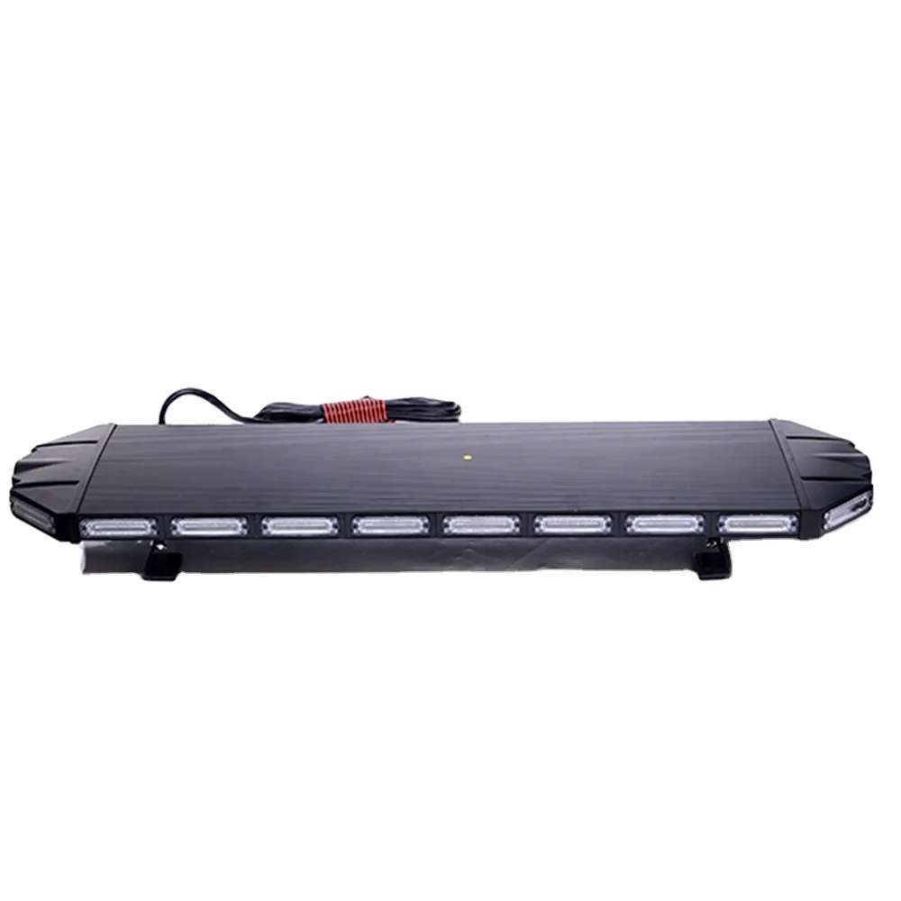New LED Warning Lightbar Strobe bar 3W Linear 6 LEDs DC12V 24V or multivolt Black Aluminum material 1200mm 47 inch