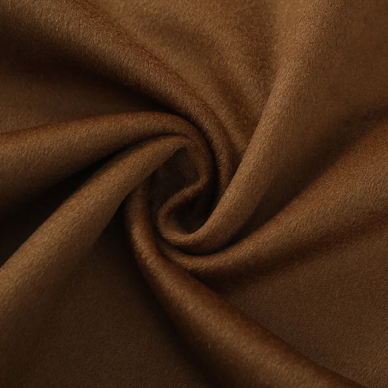 Winter overcoat thick warm wool fabric worsted single faced woolen fabric