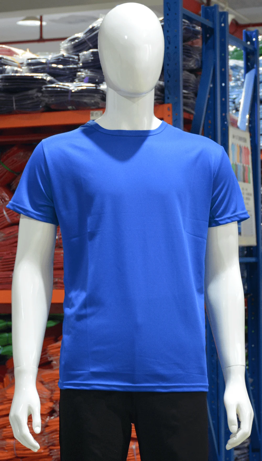 Wholesale custom print plain blank sublimation 100% polyester white sport gym run quick dri dry-fit men t shirt for women