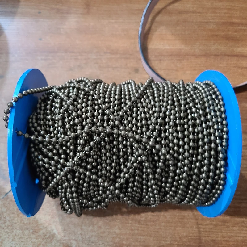 High quality 4.5 mm*6 stainless steel 304 antique bronze blind ball chain for curtain