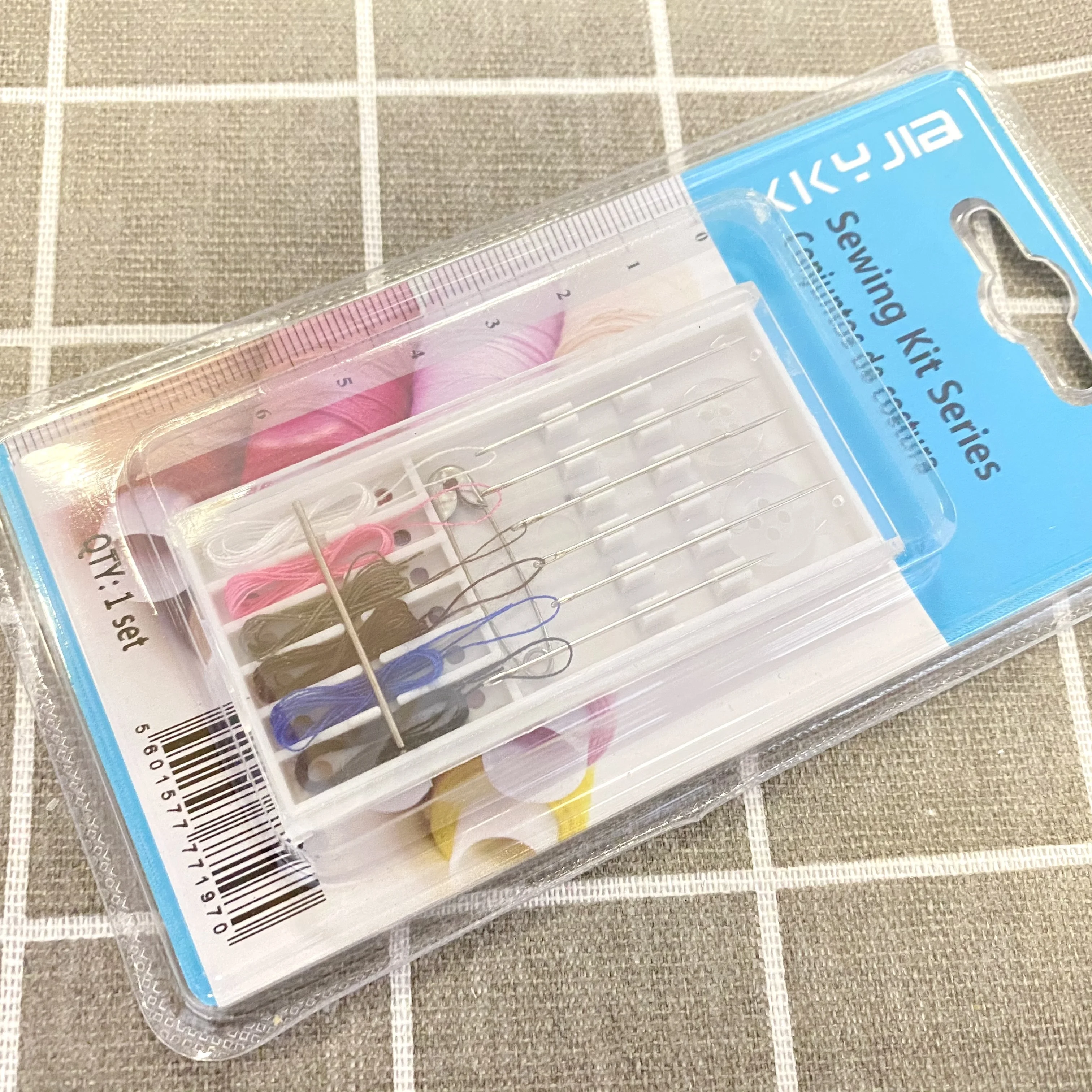 Дорожный швейный мини-набор, набор игл для отеля, набор швейных принадлежностей, коробка