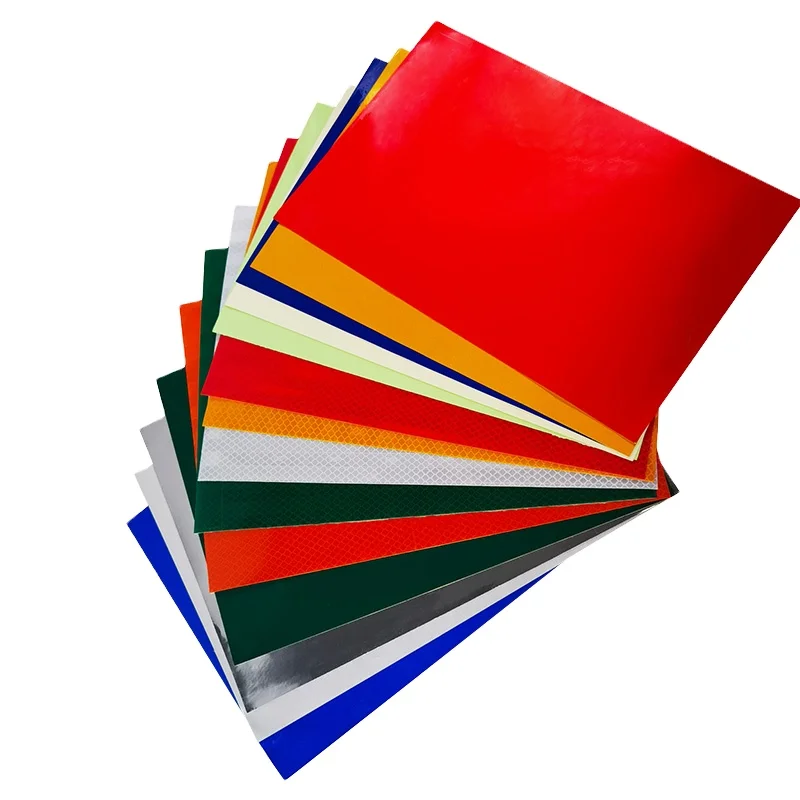 PVC Reflective Sheeting Roll Printable Reflective Material Advertising Grade