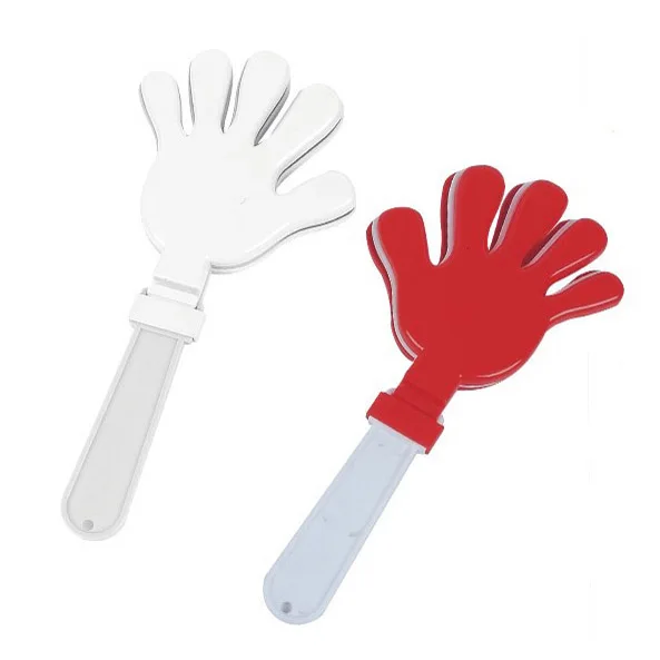 Plastic Heart Shaped Hand Clapper Noise Maker with Logo