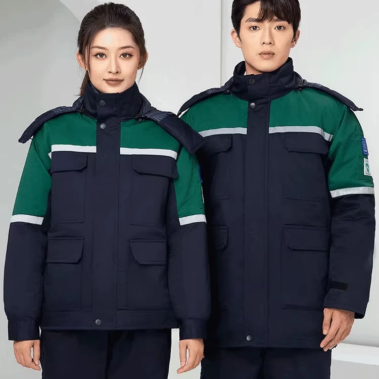 Winter Flame Retardant Cotton Labor Protection Safety Clothing  Construction Clothes Workwear Jacket Uniform