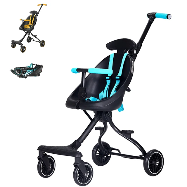 Eco-friendly Light weight foldable 4 wheel stroller for children / safety baby kids baobaohao stroller