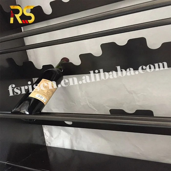 Commercial stainless steel wine display sand luxury wall large whiskey storage display racks wine cabinet