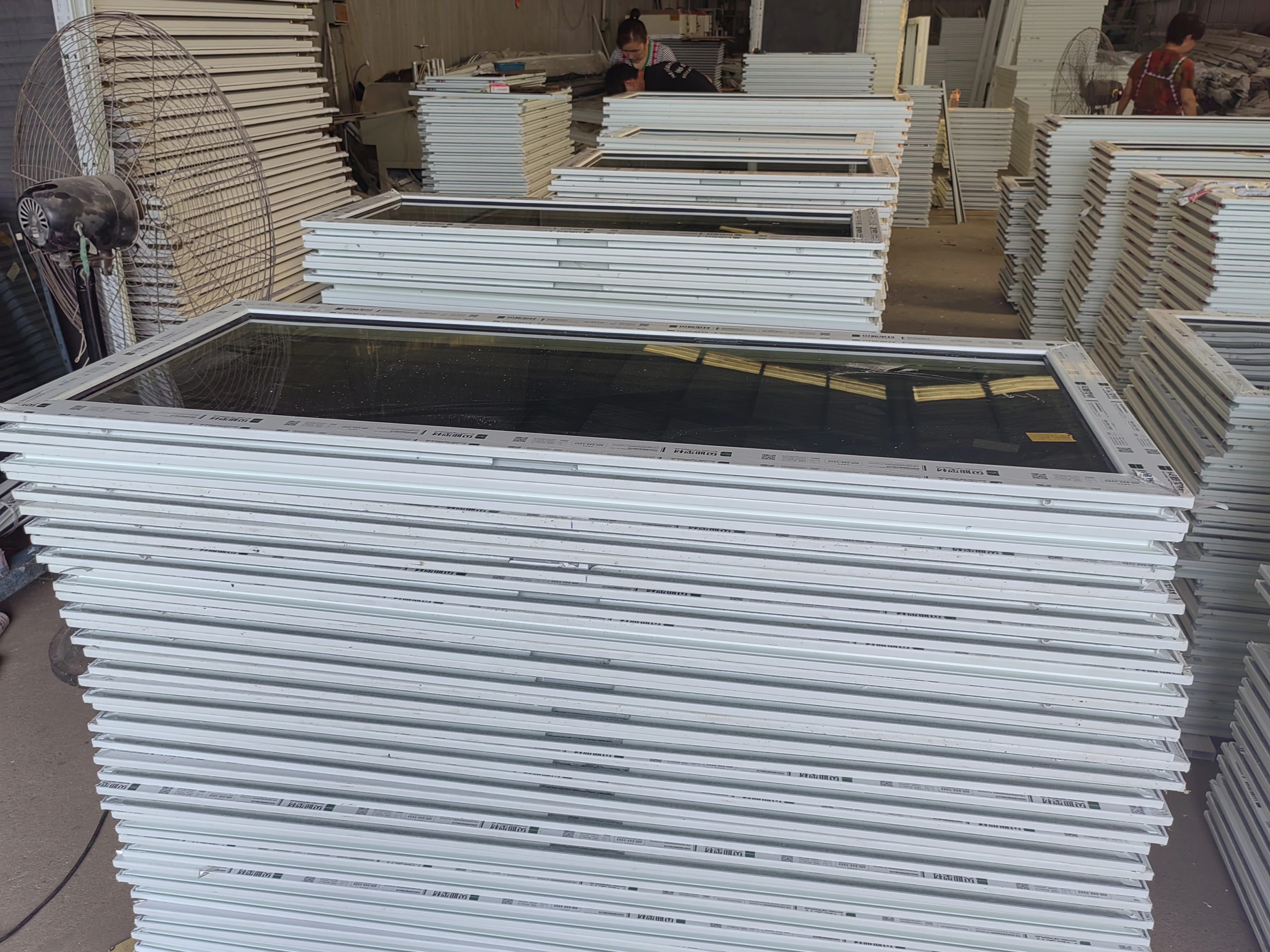 PVC Sliding window frame Double Pane Plastic Replacement Windows Vinyl Glass PVC Horizontal Plastic Window