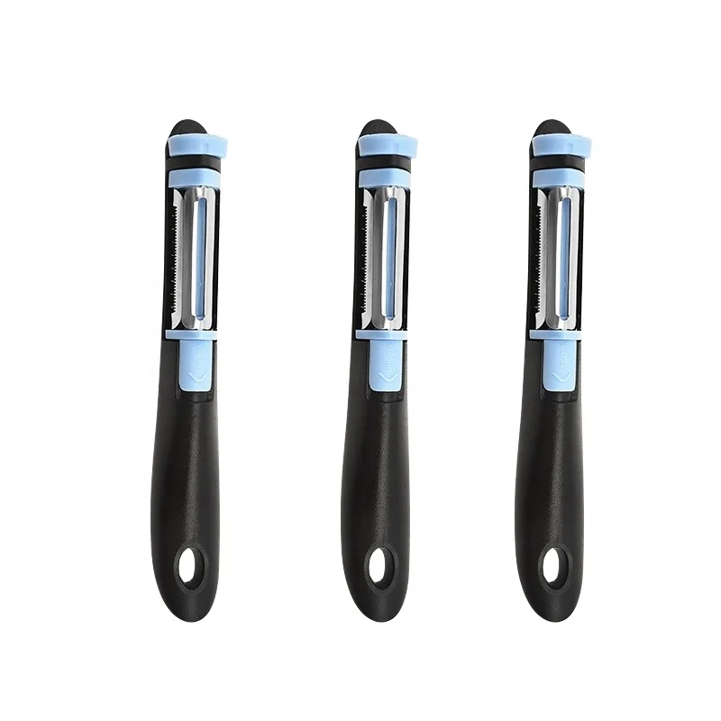 Amazon hot seller 3 In 1 multi-purpose stainless steel potato slicer grater shredder vegetable fruit peeler