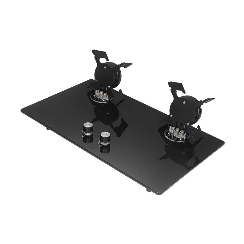 New Electric Ignition Household Stainless Steel Double Burner Gas Stove