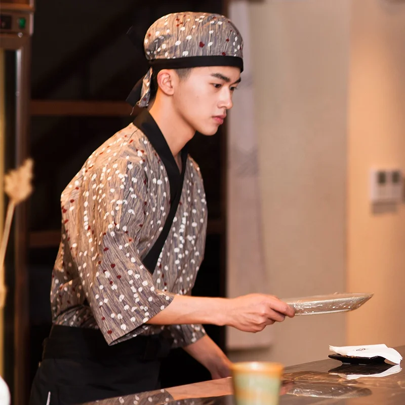Новинка 2019, японский ресторан izakaya, суши, Японский официант, официант, тонкая летняя одежда для мужчин и женщин