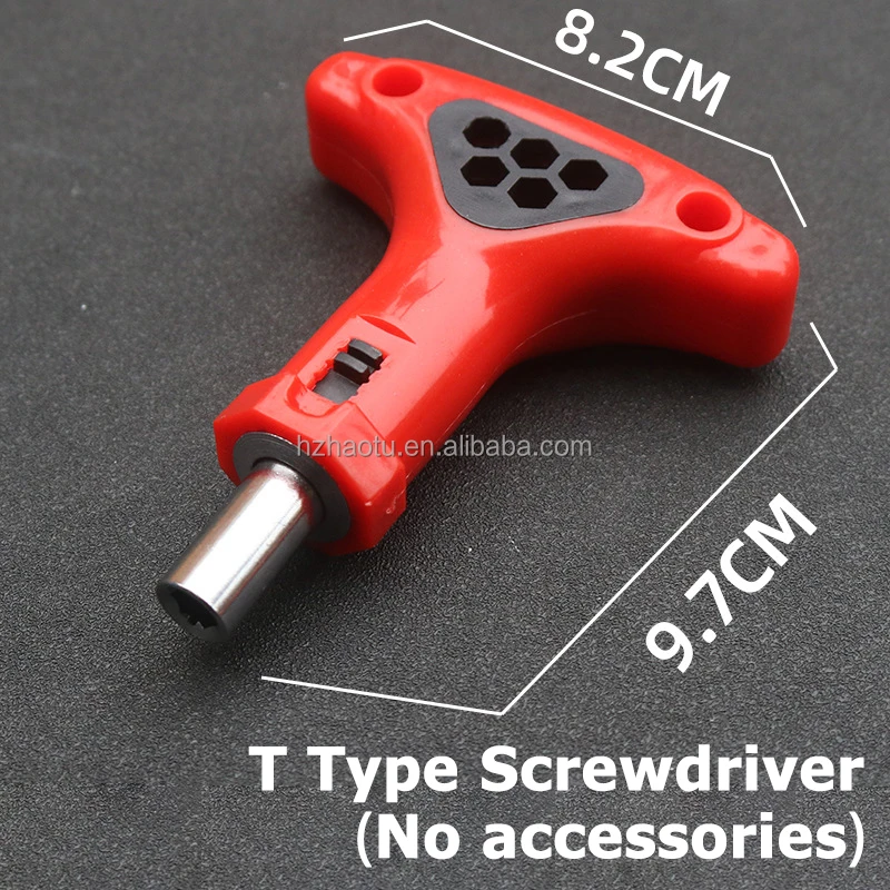 Portable T Type Ratchet Screwdriver Can Rotate Forward Reverse T Handle Ratchet Screwdriver