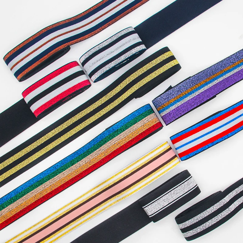 Wholesale Rubber Elastic Bands 40mm Elastic Ribbon Clothing Bags Trousers Elastic Rubber Tape