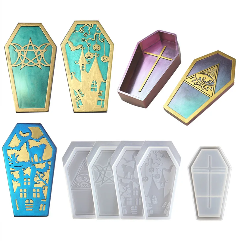 4 pcs set Halloween Silicone Baking Molds  Nonstick  silicone molds for resin casting