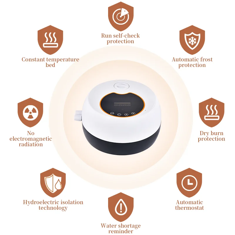 Eco-friendly household Water Circulation Mattress High Frequency Heating Electrically Heated Water Warm Mattress Pad