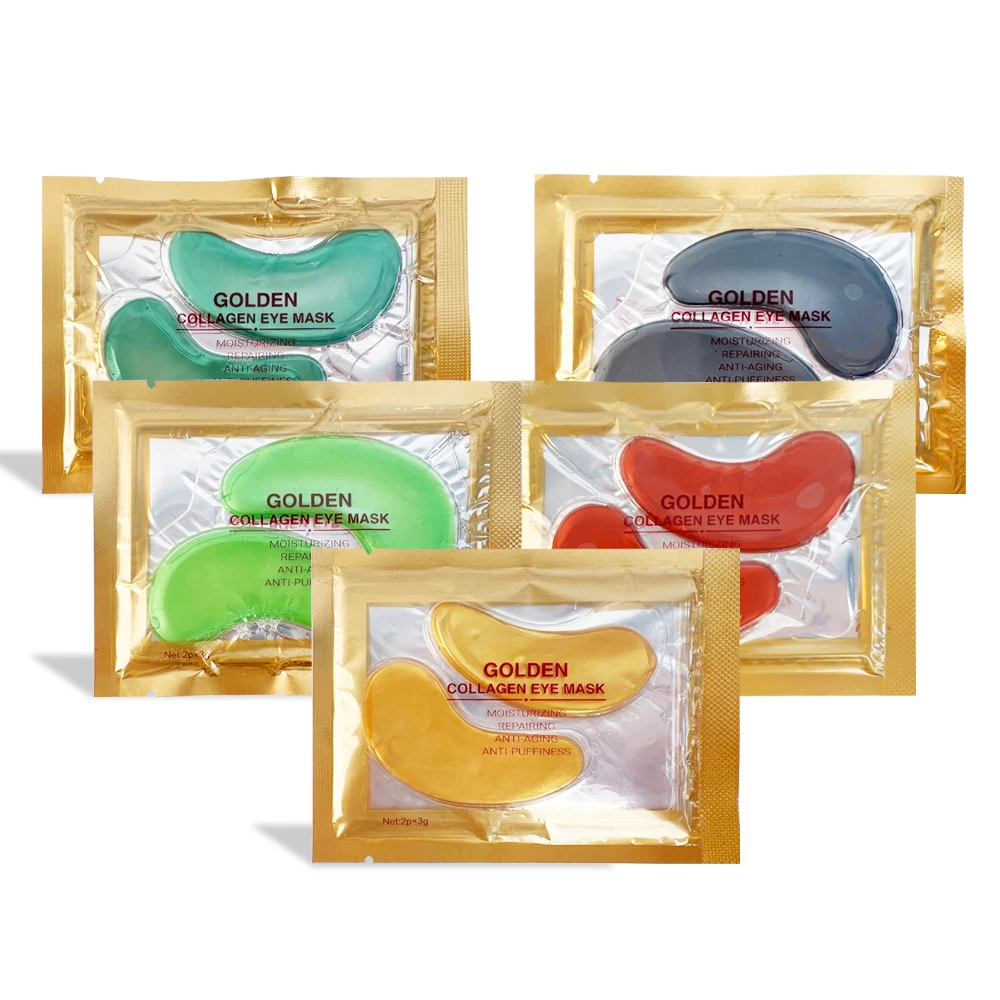 24K Gold Eye Mask Anti-Aging Collagen Eye Treatment to Reduce Dark Circles Puffy Eyes and Wrinkles