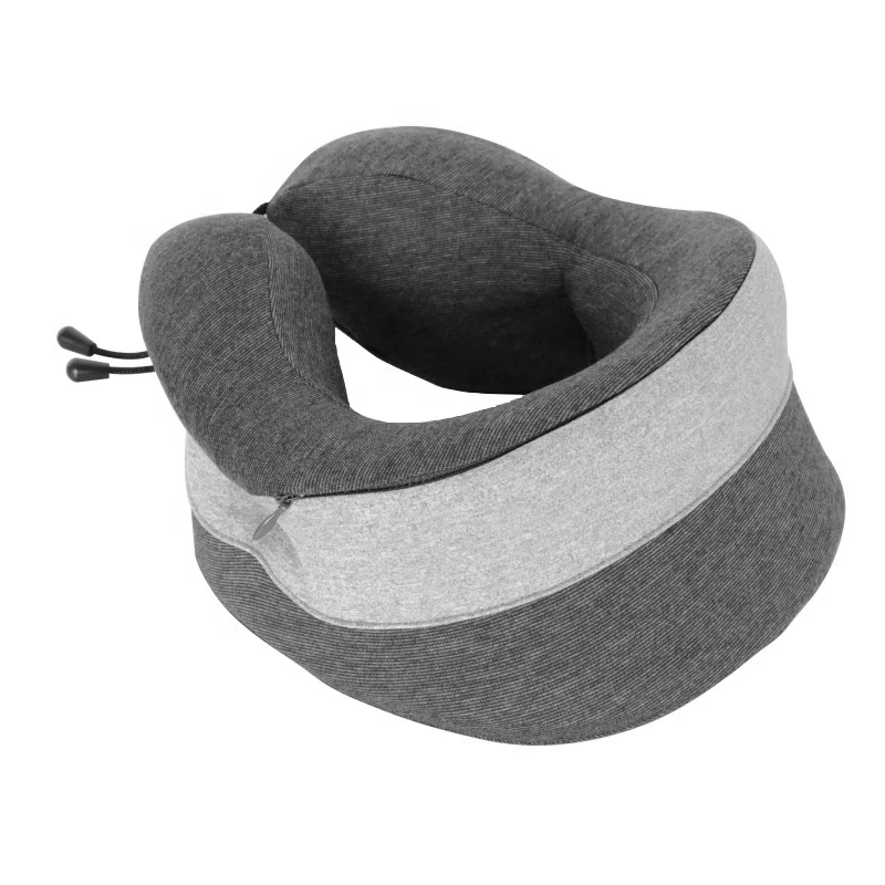 Outdoor Ergonomic Soft Slow Rebound Space Massage Memory Foam Solid Neck Cervical Healthcare U Shape Neck Travel Pillow