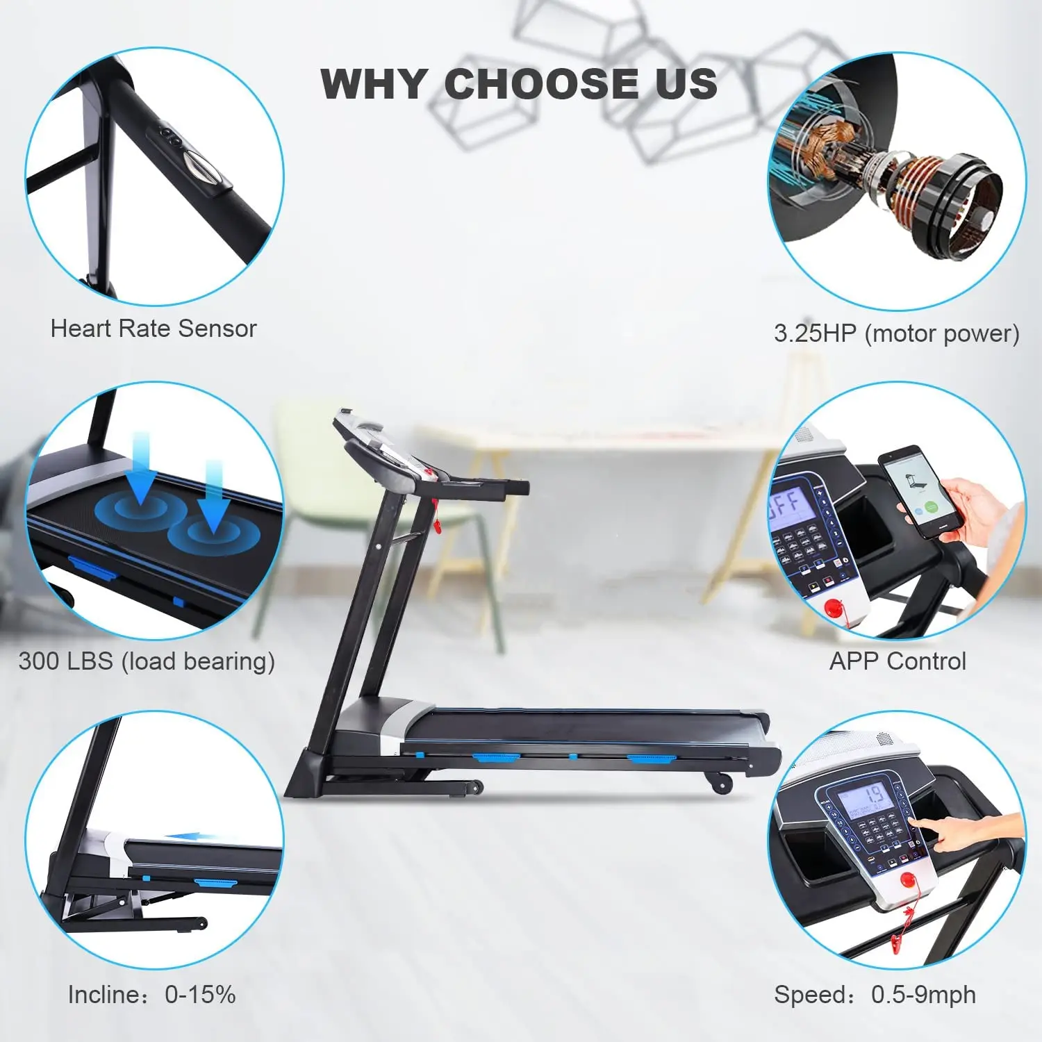 Home Sport Wholesale Price Electric Gym Equipment Running Treadmill