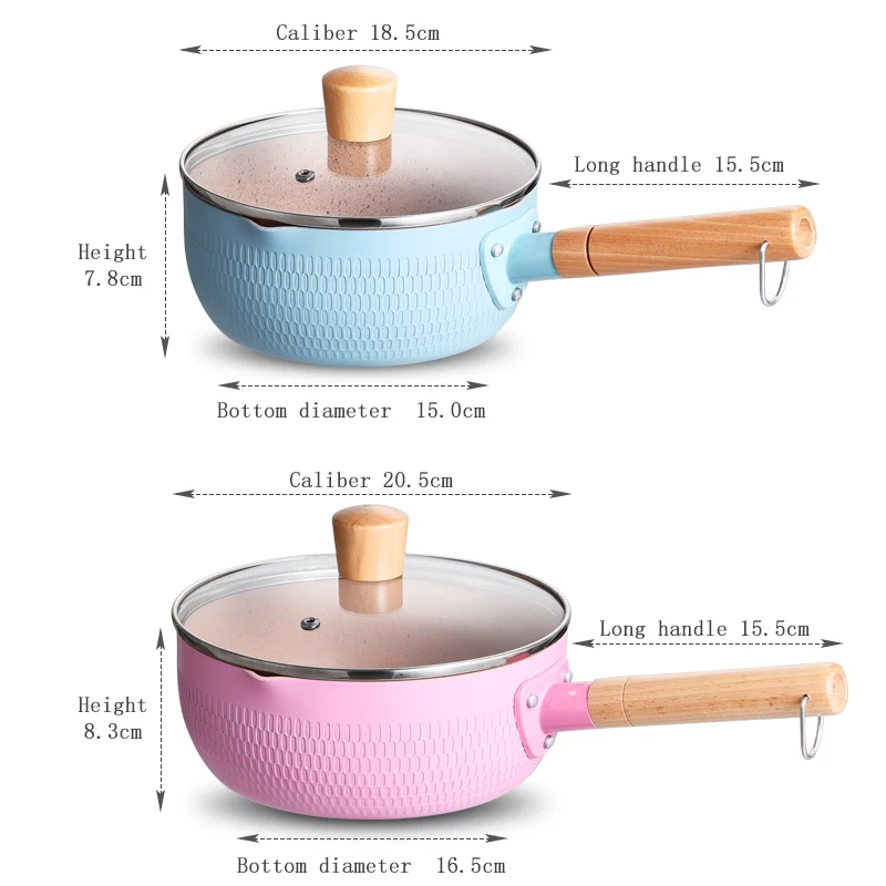 Multi-functional Snow Saucepan Custom Logo Non-Stick Frying Pan Cooking Pot With Lid
