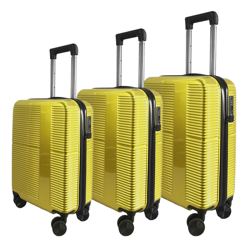 2020 Trending Aluminum Polycarbonate Trolley Koffer Rolling 3 Pcs Luggage Set Travel Bags