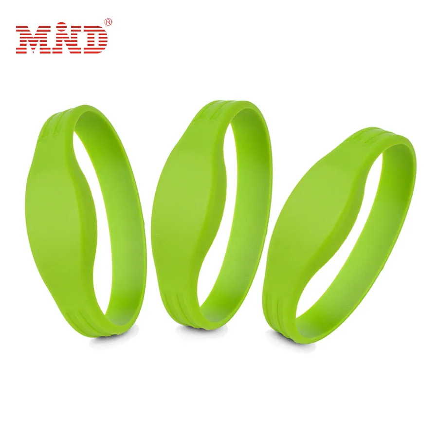 Stock nfc silicone sports wristbands rfid silicone rubber bracelets