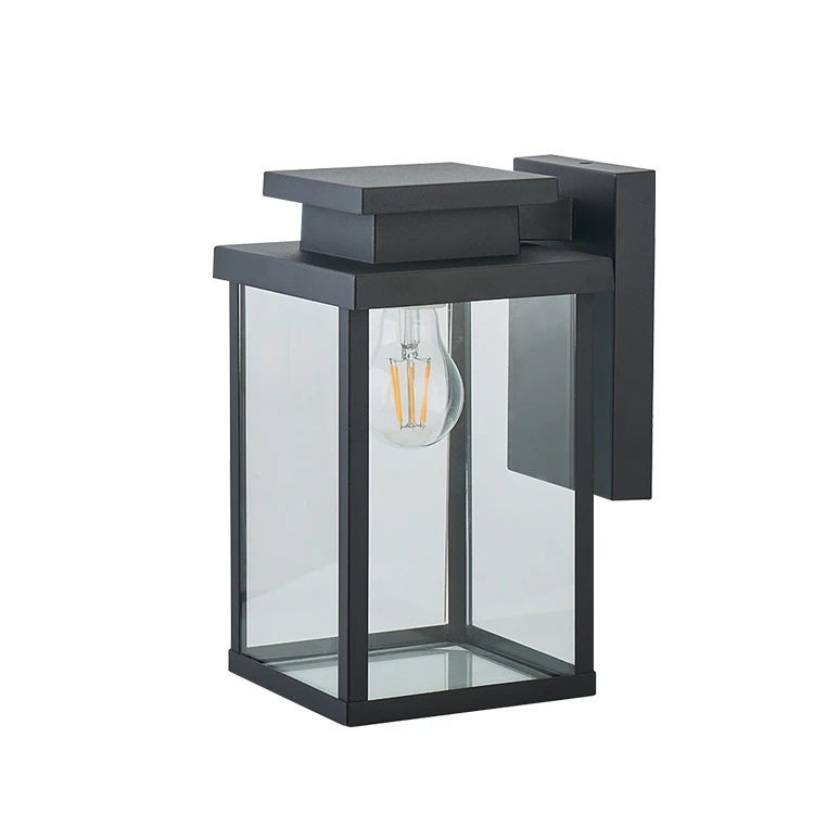 Popular square glass cover outdoor wall lamp decoration LED street lamp